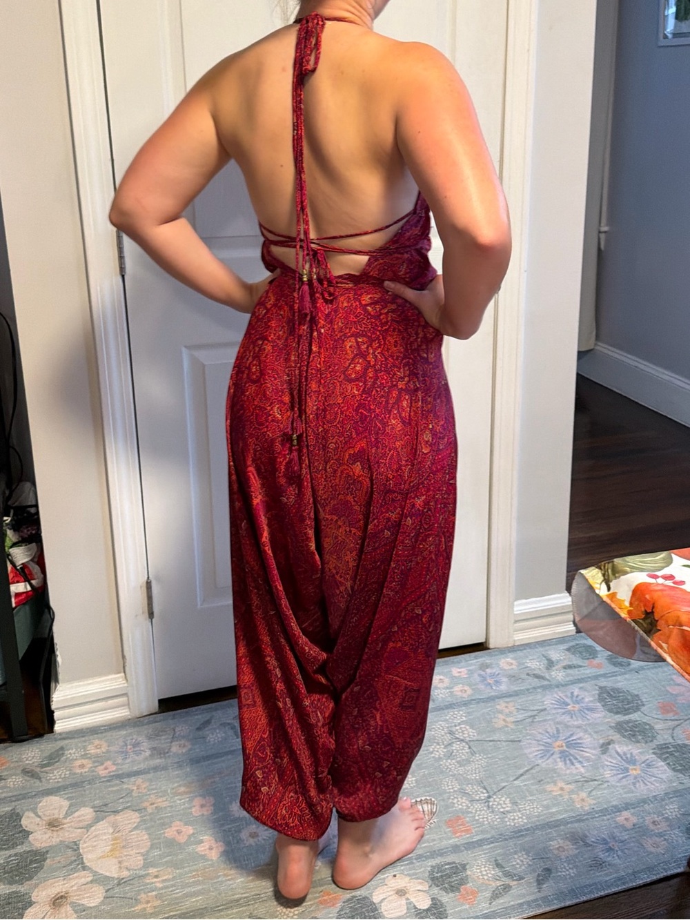 Bohemian Backless Romper